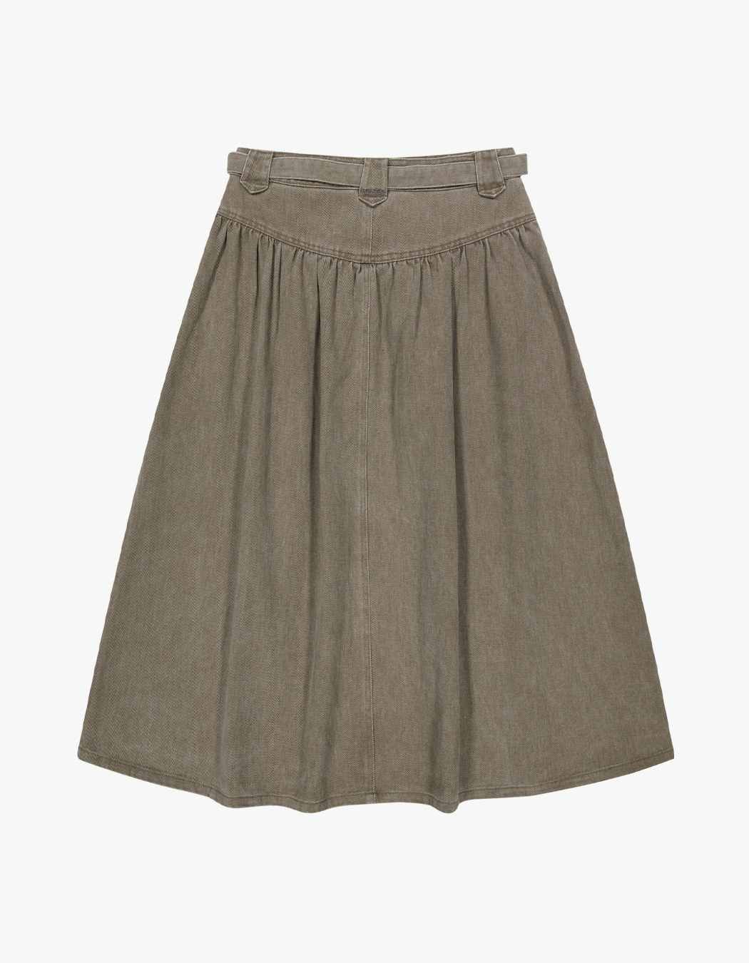 Coyseio Puffy Cotton Skirt - Brown | 하이츠스토어