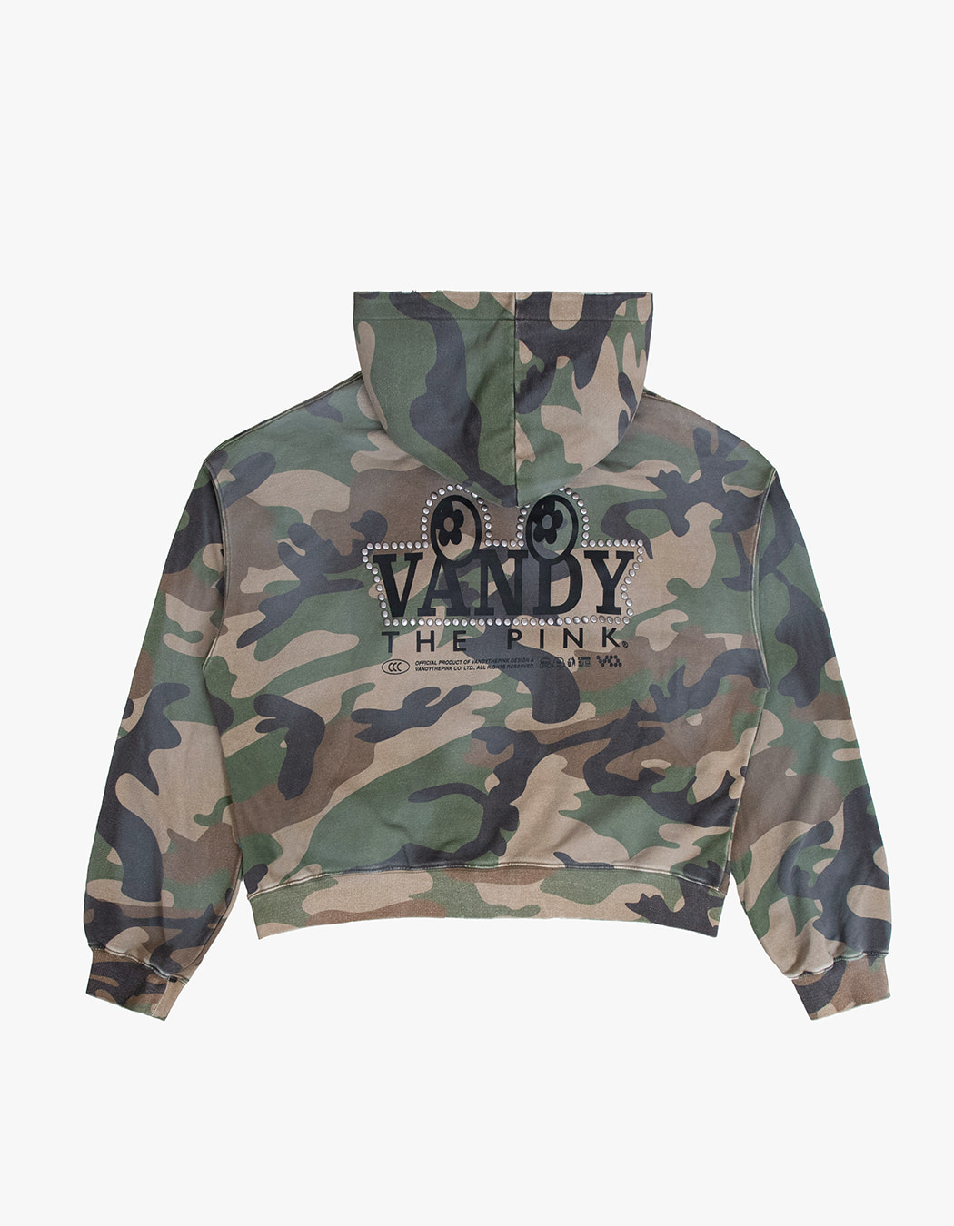 Vandy The Pink Camo Studded Zip Up - Camo | International Store