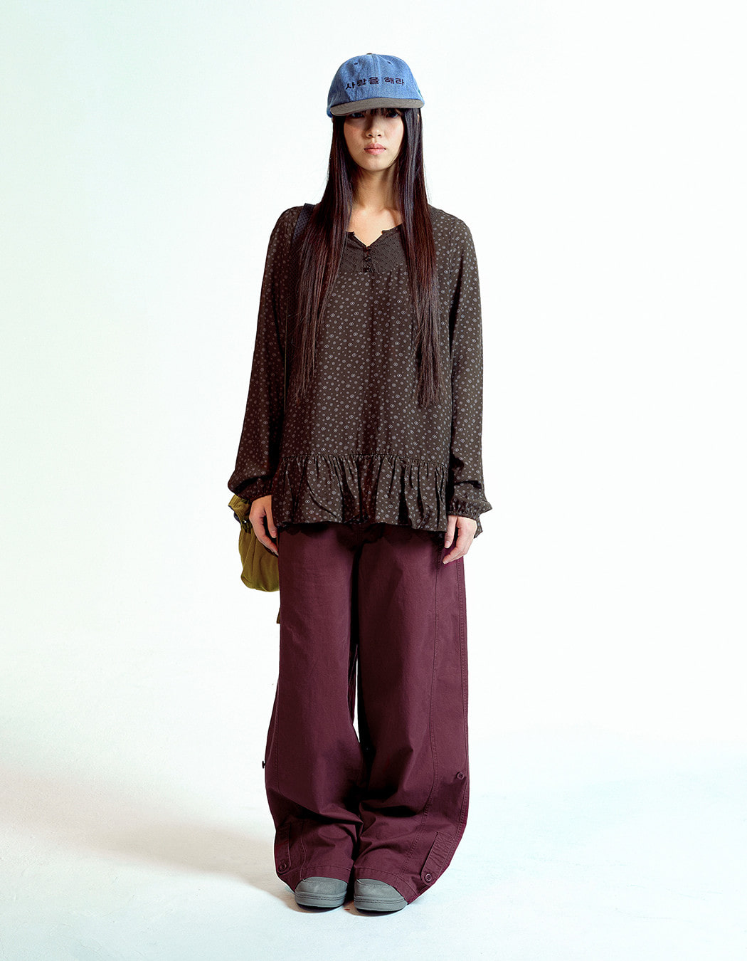 Coyseio Dudu Puff Blouse - Brown | 하이츠스토어