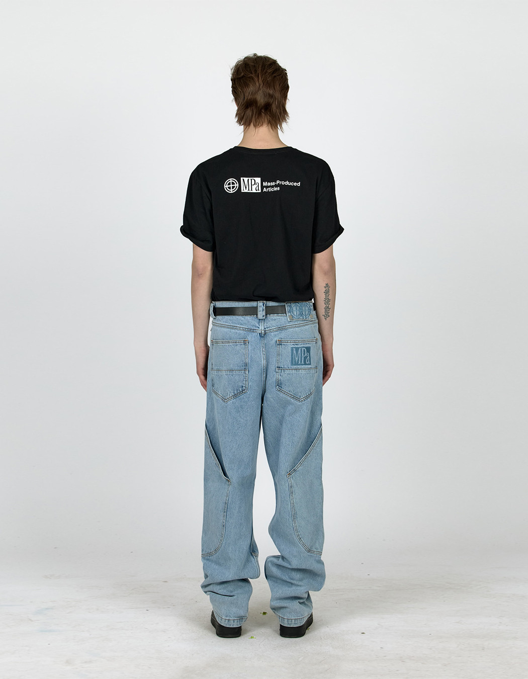 Plastic Product Mpa Calf Pocket Pants - Steel Blue | 하이츠스토어