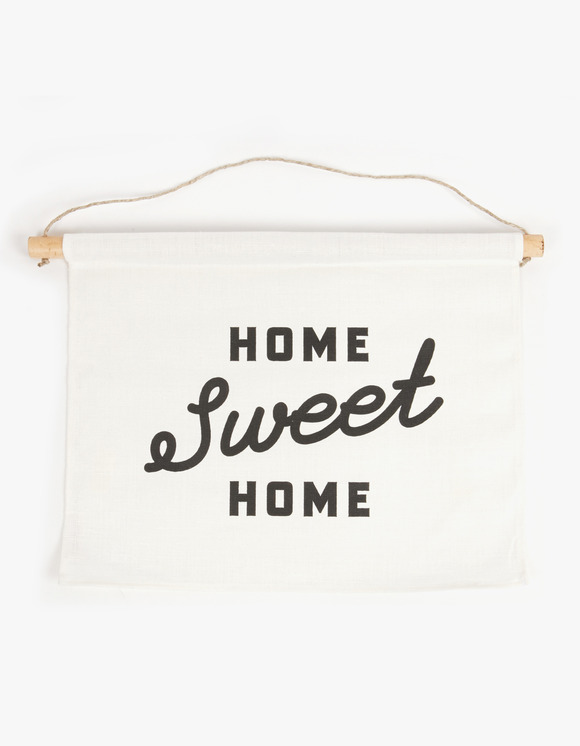 Three Potato Four Linen Banner - Home Sweet Home Script | HEIGHTS | 하이츠 온라인 스토어