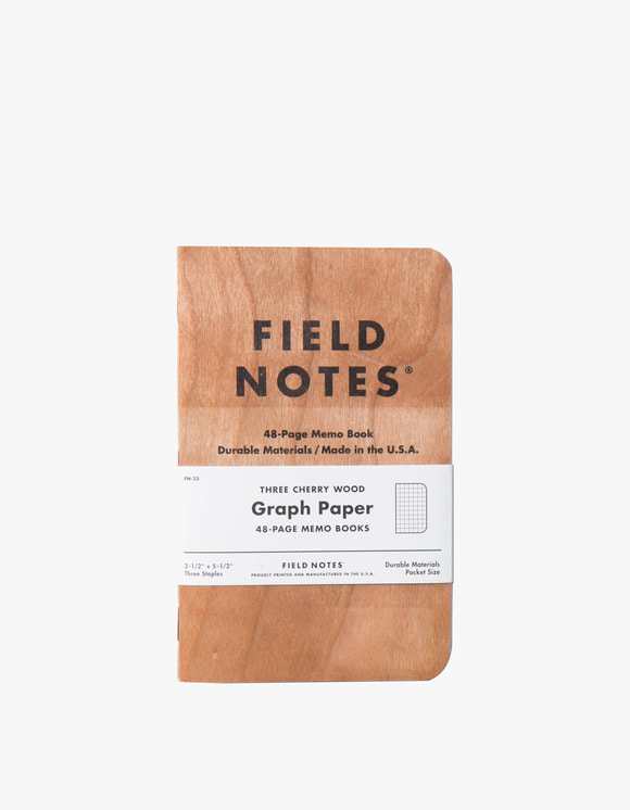 Field Notes Three Cherry Wood - Graph Paper | HEIGHTS | 하이츠 온라인 스토어