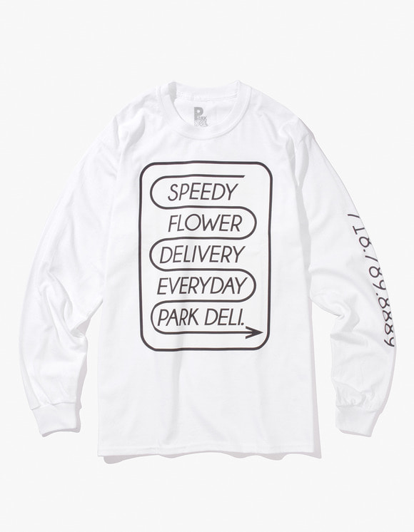 PARK DELI Speedy L/S Tee - White | HEIGHTS | 하이츠 온라인 스토어