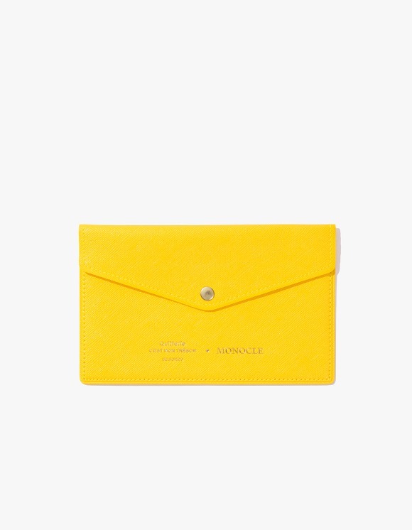 Monocle Delfonics x Monocle Passbook Case - Yellow | HEIGHTS | 하이츠 온라인 스토어