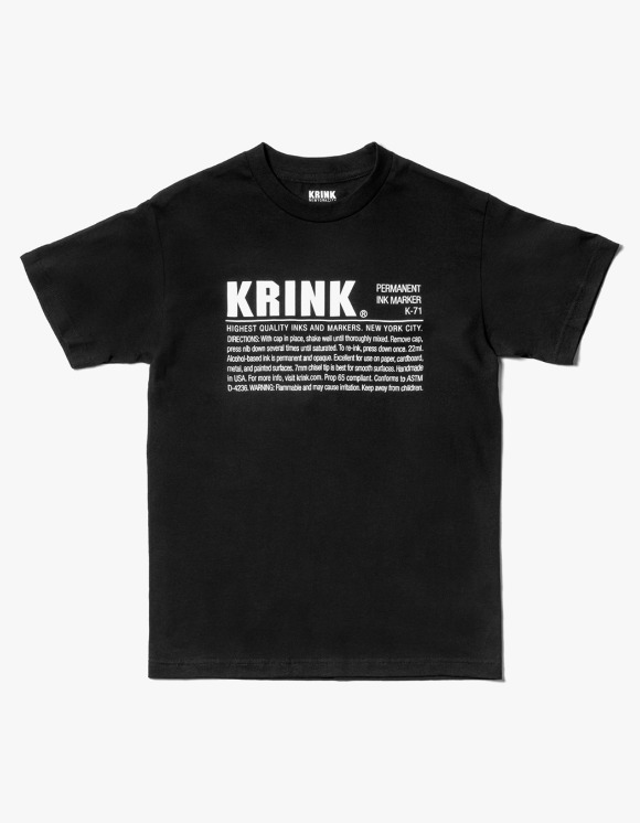 Krink Krink K-71 S/S Tee - Black | HEIGHTS | 하이츠 온라인 스토어