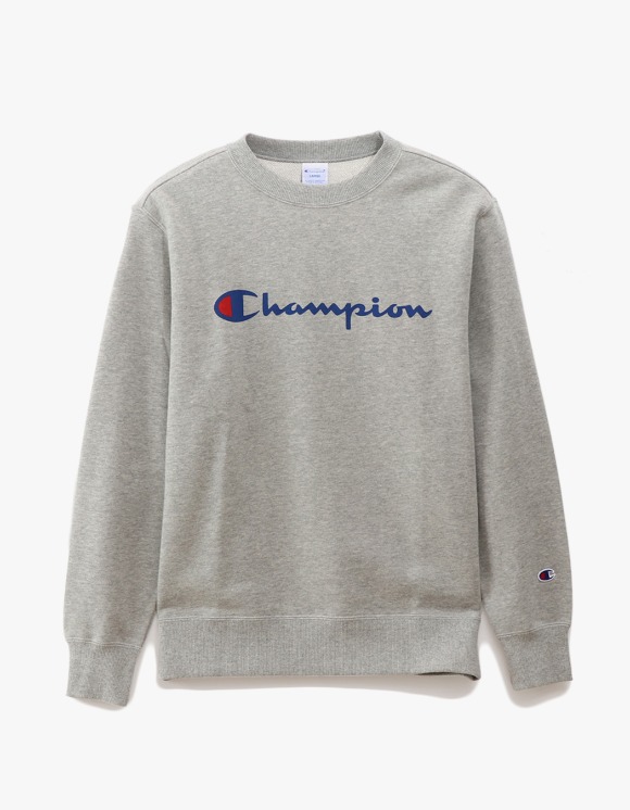 Champion Logo Crewneck Sweatshirts - Heather Grey | HEIGHTS | 하이츠 온라인 스토어