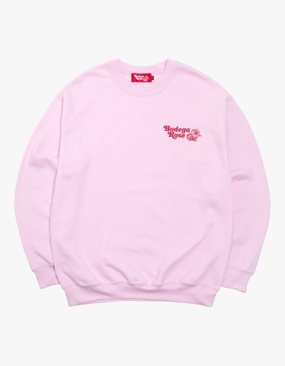 Bodega Rose Bodega Rose Embroidered Crew - Pink | HEIGHTS | 하이츠 온라인 스토어