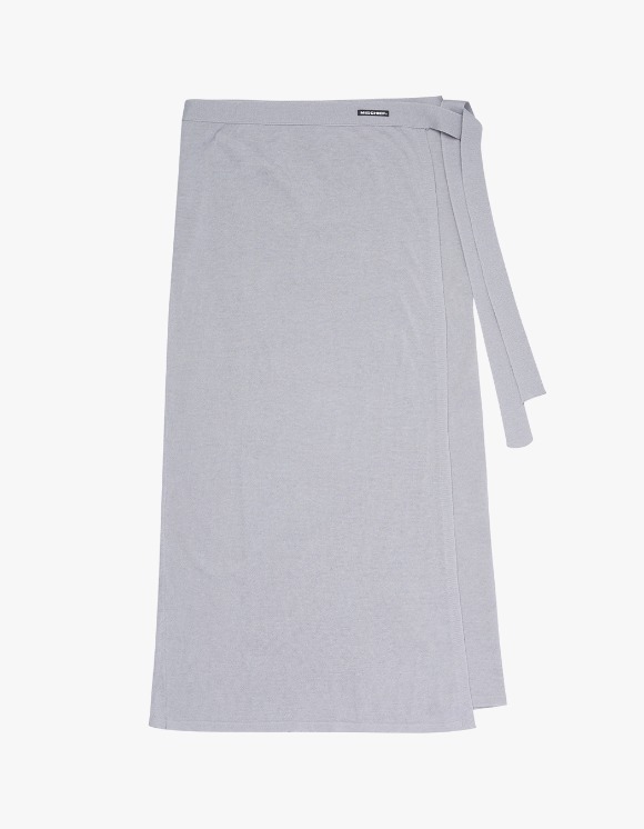 MISCHIEF Knit Wrap Skirt - Light Gray | HEIGHTS | 하이츠 온라인 스토어