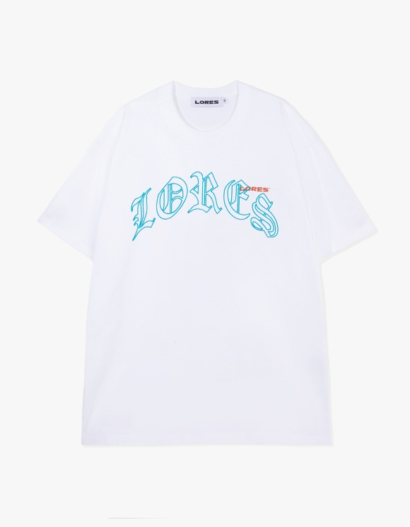 LORES Old English Arch S/S Tee - White | HEIGHTS | 하이츠 온라인 스토어