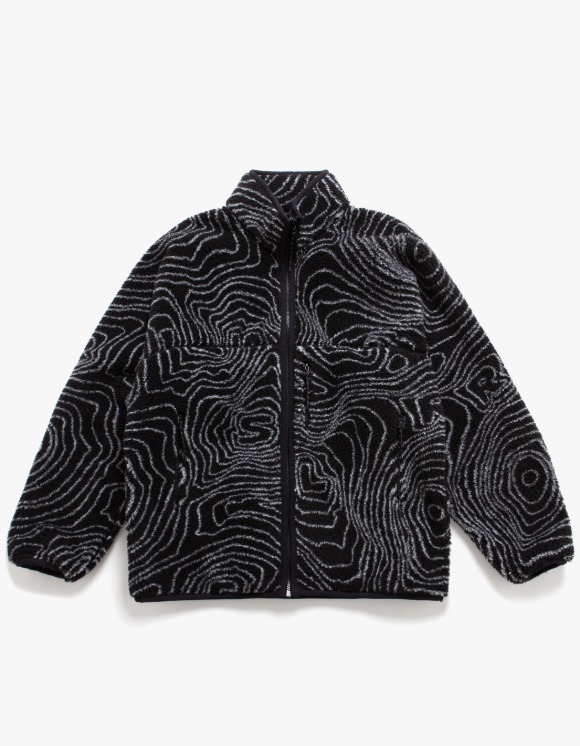 LORES Contour Fleece Zip Jacket - Black | HEIGHTS | 하이츠 온라인 스토어
