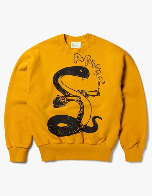 Aries Killa Snake Sweatshirt - Ochre | HEIGHTS | 하이츠 온라인 스토어
