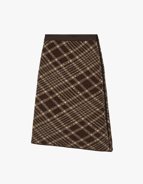 TheOpen Product Hook Check Knit Skirt - Brown | HEIGHTS | 하이츠 온라인 스토어