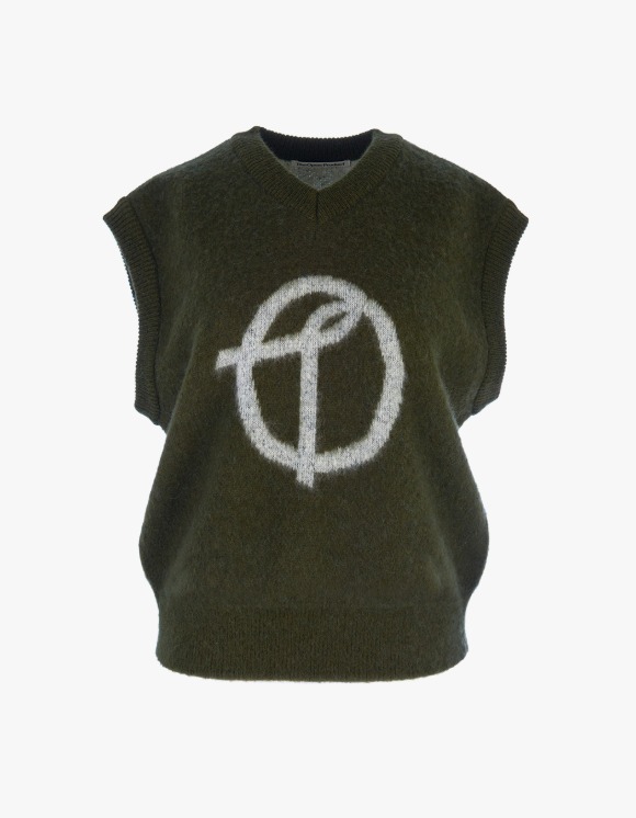 TheOpen Product Symbol Kid Mohair Vest - Khaki | HEIGHTS | 하이츠 온라인 스토어