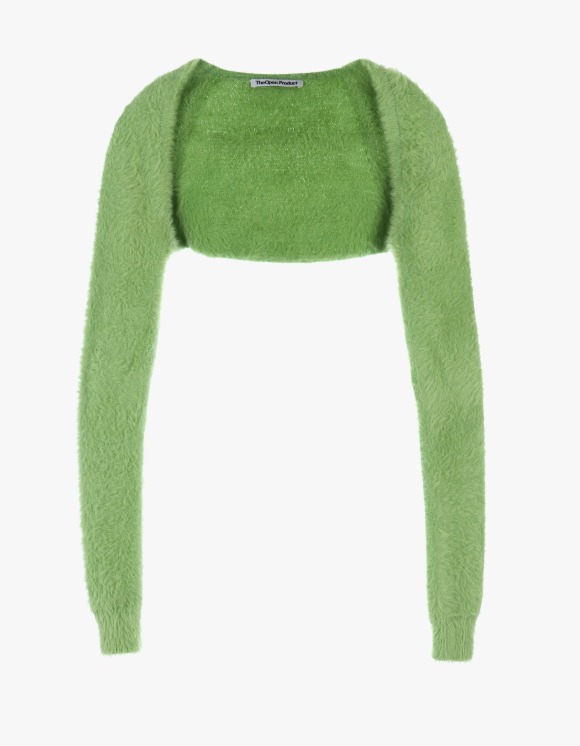 TheOpen Product Hairy Knit Bolero Cardigan - Green | HEIGHTS | 하이츠 온라인 스토어