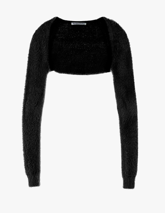 TheOpen Product Hairy Knit Bolero Cardigan - Black | HEIGHTS. | International Store