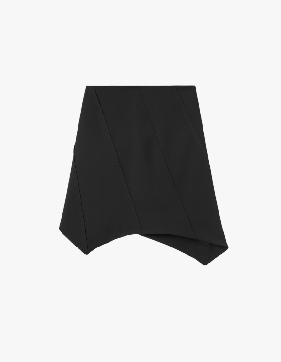 TheOpen Product Diagonal Line Skirt - Black | HEIGHTS | 하이츠 온라인 스토어