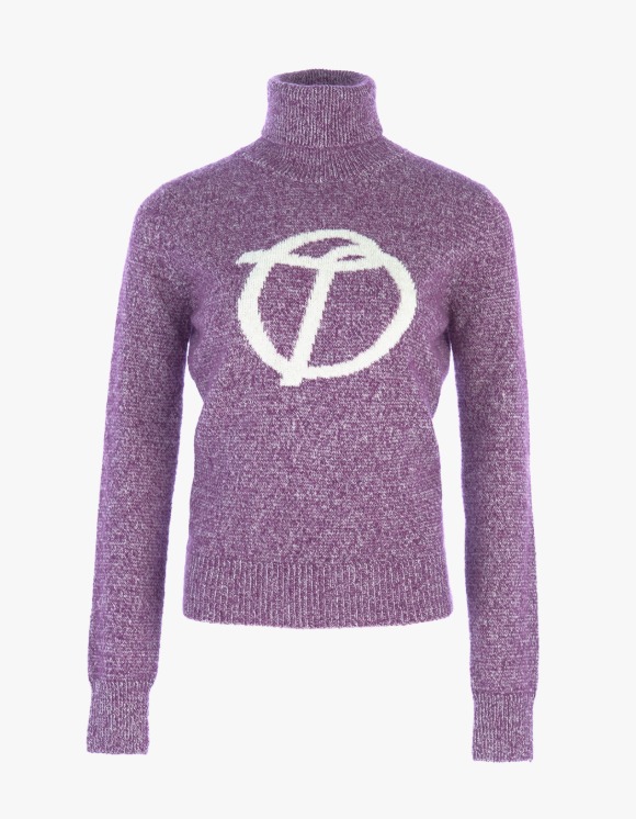 TheOpen Product Symbol Kid Mohair Turtle Neck Sweater - Purple | HEIGHTS | 하이츠 온라인 스토어