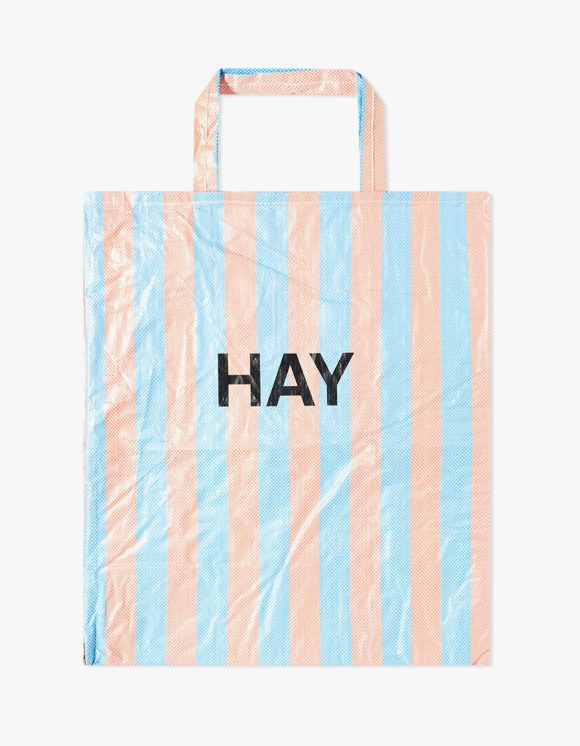 HAY Candy Stripe Shopper M - Blue/Orange | HEIGHTS | 하이츠 온라인 스토어