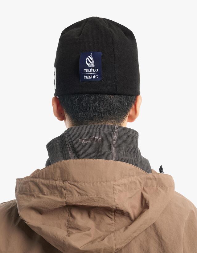 【NAUTICA×H8S】24fw HEIGHTS BEANIE ビーニー NAUTICA JAPAN] NTC X H8S Beanie - Black | 하이츠스토어