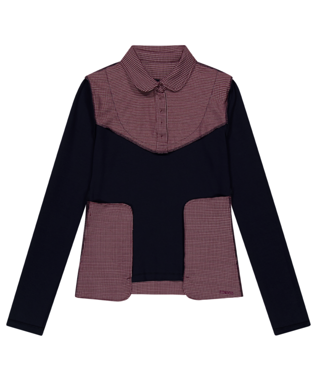 Coyseio Reversible Collar Longsleeves - Navy | 하이츠스토어