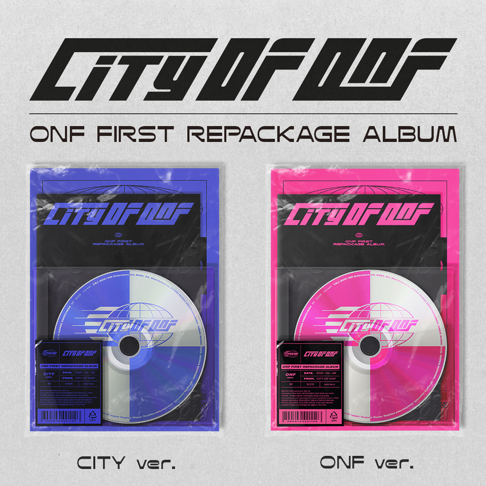 온앤오프(ONF) - REPACKAGE ALBUM [CITY OF ONF] (CITY ver.+ ONF ver. = 2CD SET)케이팝스토어(kpop store)