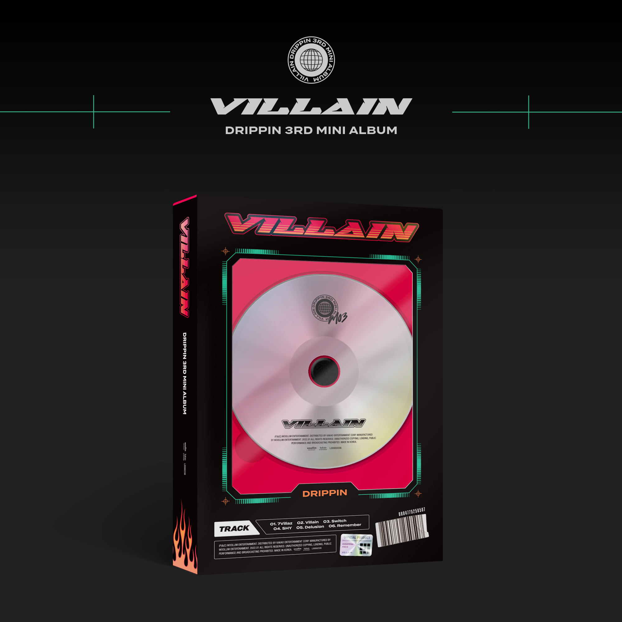DRIPPIN(드리핀) 미니 3집 [Villain] (A ver.)케이팝스토어(kpop store)