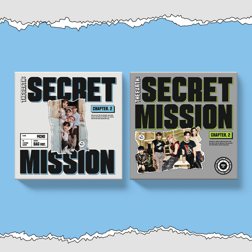 [2CD SET] 엠씨엔디 (MCND) - 미니앨범 4집 [ THE EARTH : SECRET MISSION Chapter.2 ] (BAG + WHEEL Ver.)케이팝스토어(kpop store)