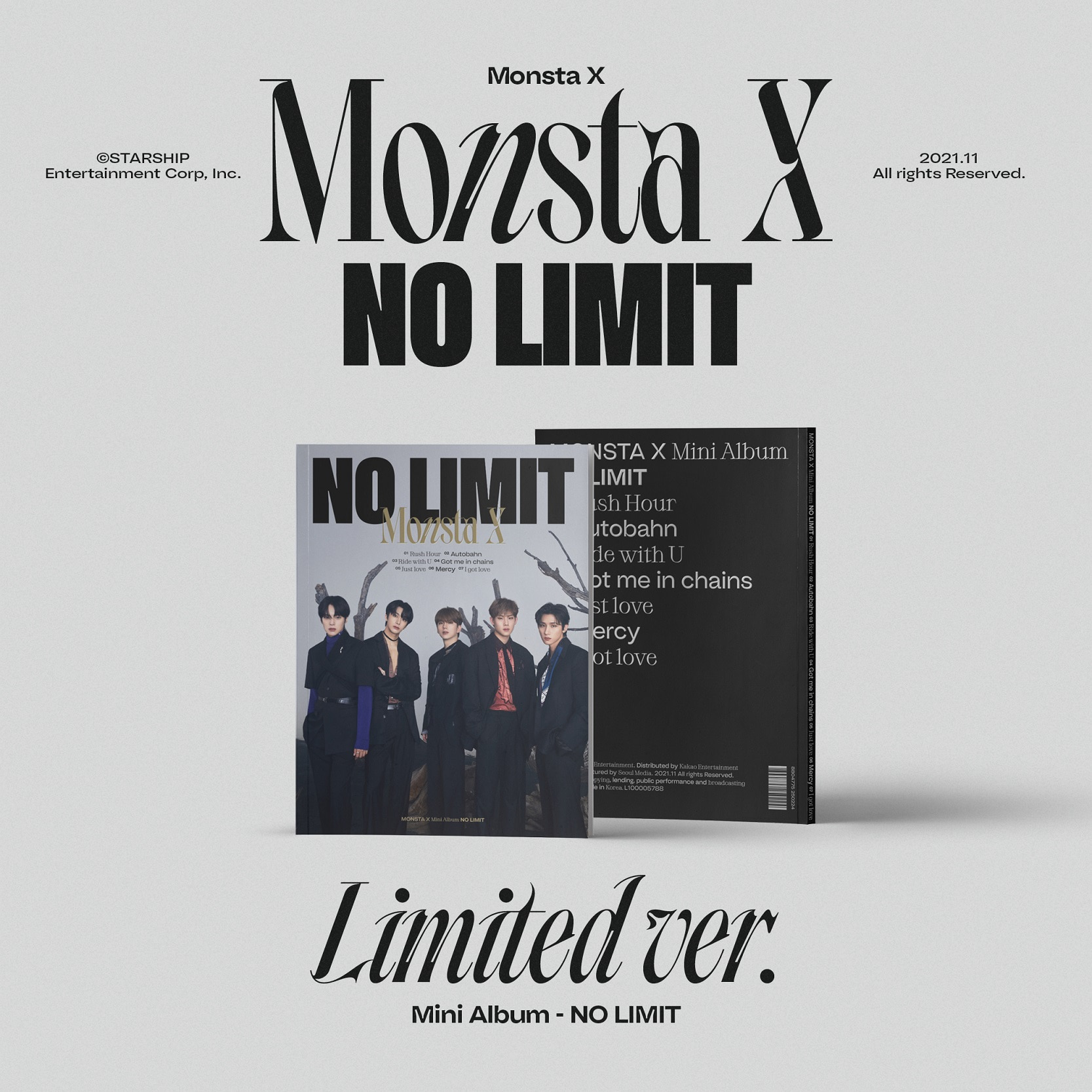 몬스타엑스(MONSTA X)  - 10th Mini Album [NO LIMIT] (Limited Ver.)케이팝스토어(kpop store)