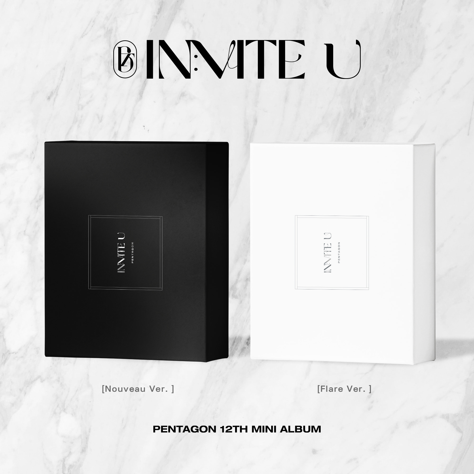 PENTAGON - Mini Album Vol.12 [IN:VITE U] (Nouveau Ver + Flare Ver)케이팝스토어(kpop store)