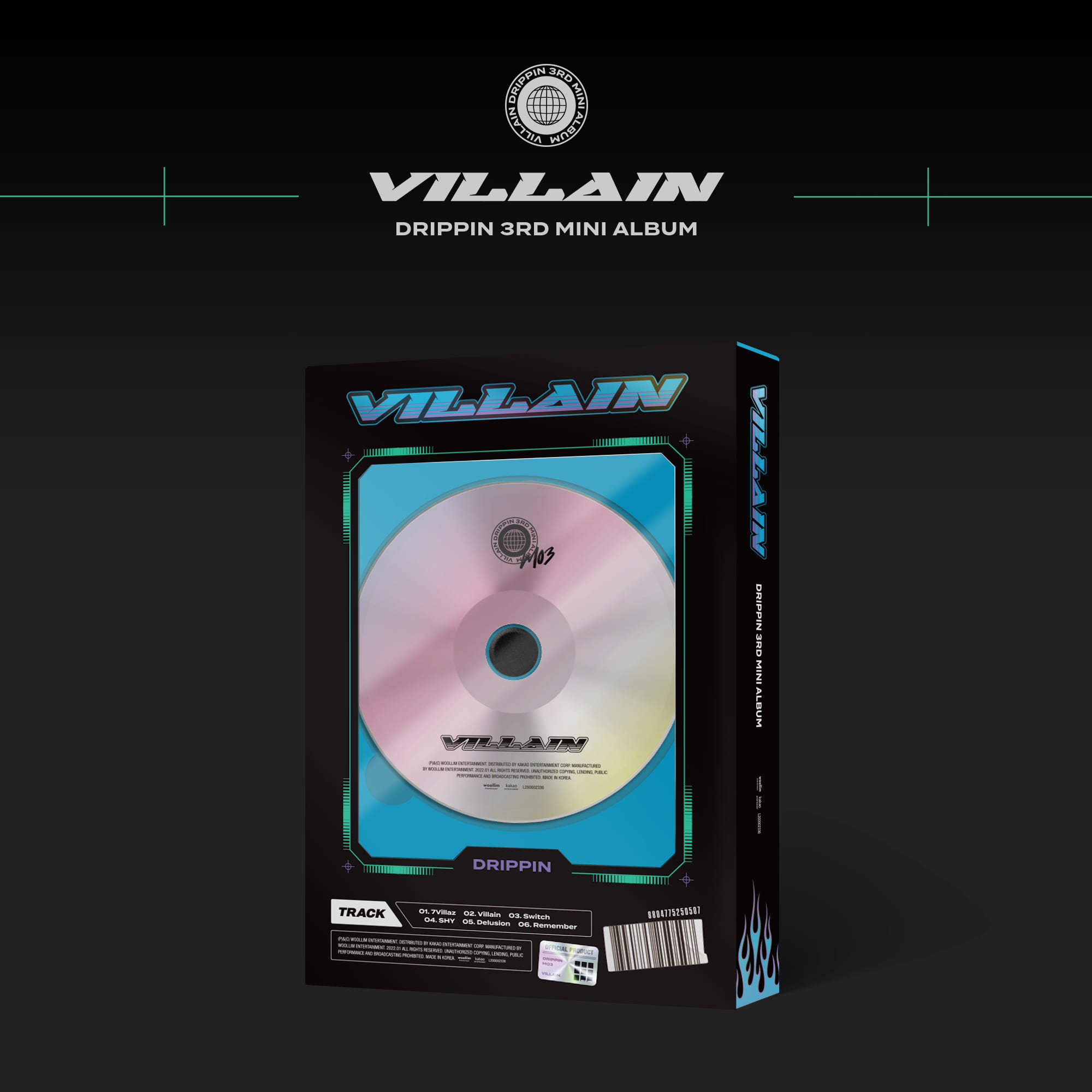 DRIPPIN - Mini Album Vol.3 [Villain] (B ver.)케이팝스토어(kpop store)
