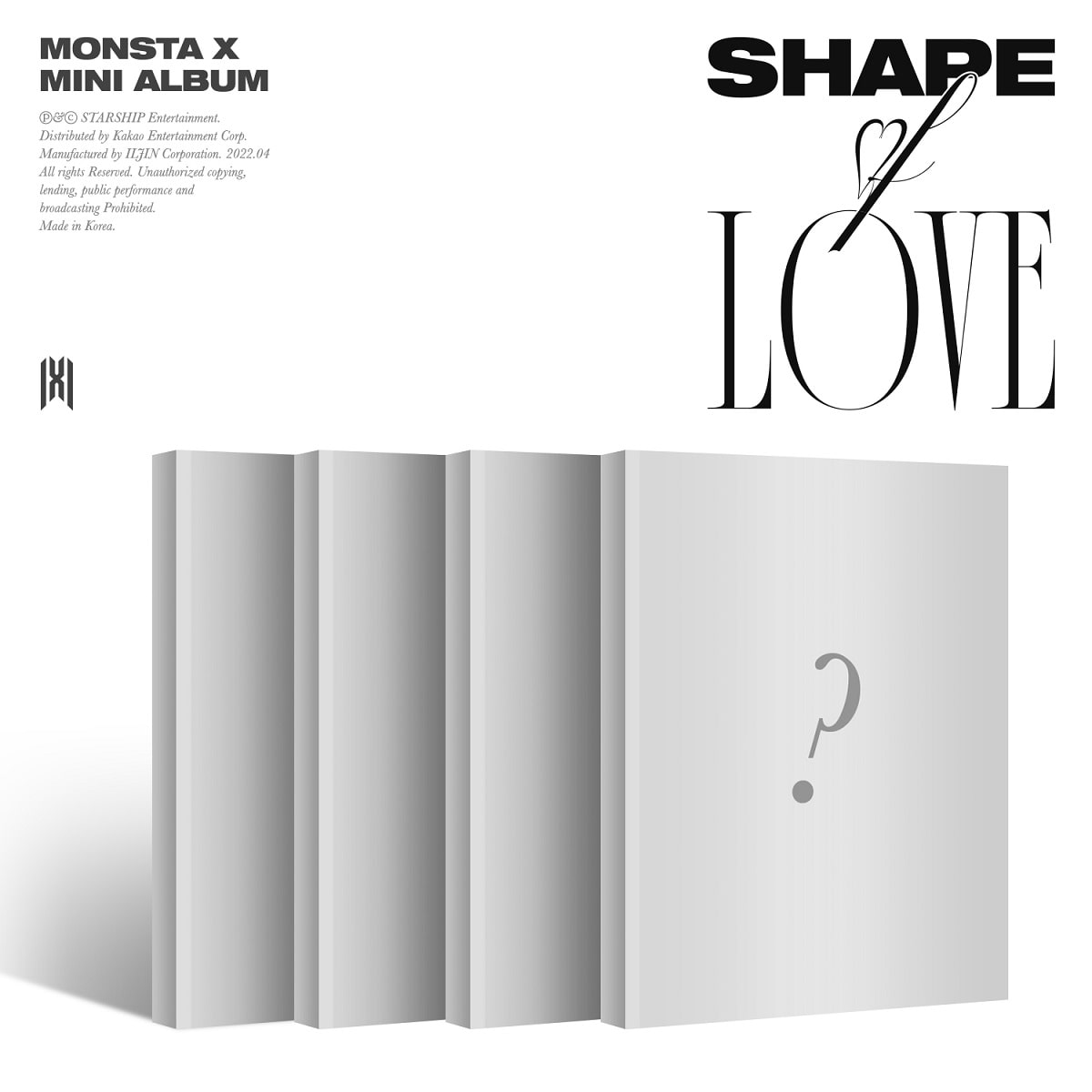 몬스타엑스(MONSTA X) - 11th Mini Album [SHAPE of LOVE] (4CD SET)케이팝스토어(kpop store)