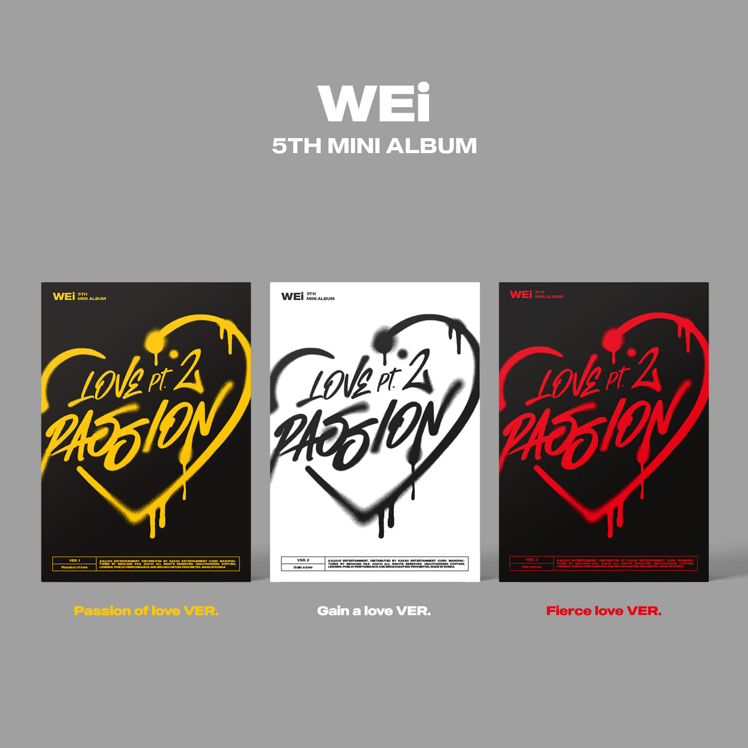 위아이(WEi) - 미니 5집 [Love Pt.2 : Passion]케이팝스토어(kpop store)