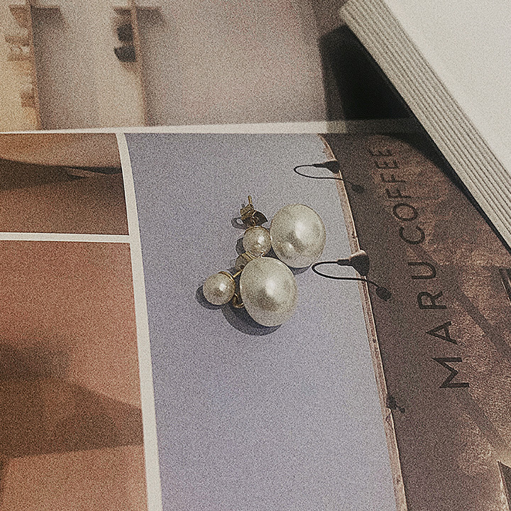 애플진주-earring