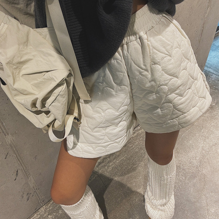 하트패딩숏팬츠-shorts