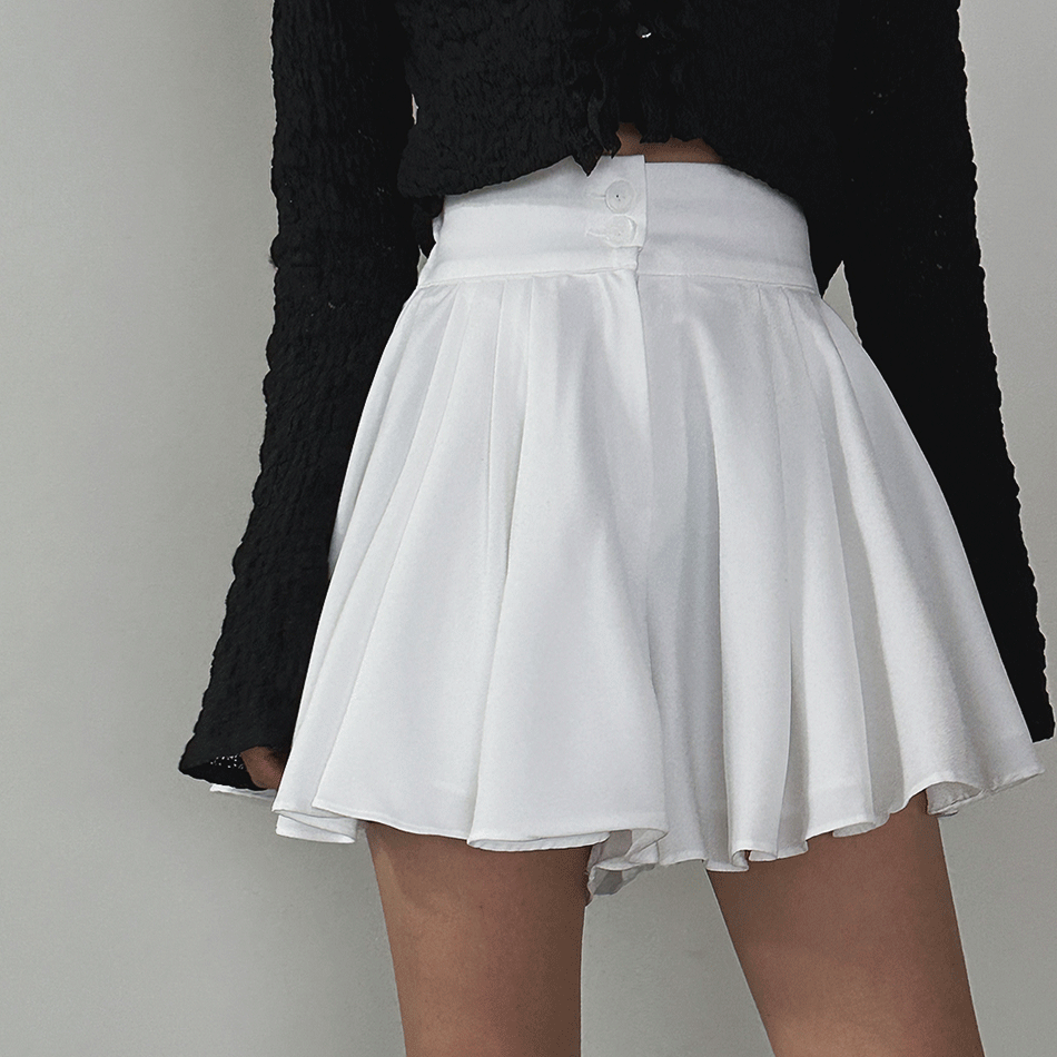 리아플리츠숏팬츠-shorts