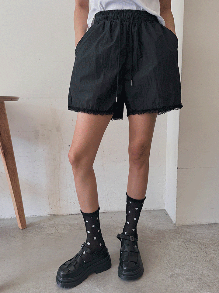 레이스나일론숏팬츠-shorts