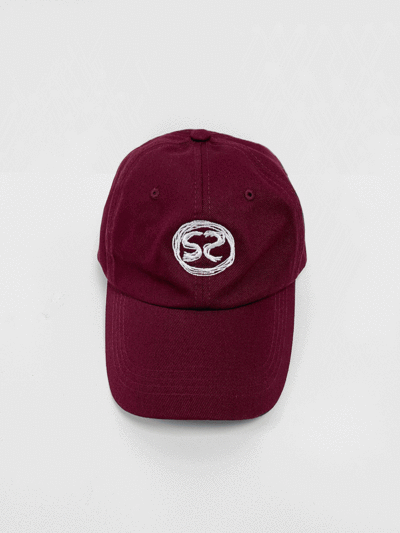 [SS-0026] S2 LOGO BURGUNDY CAP