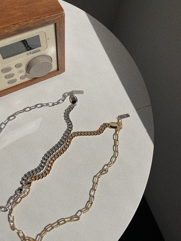 밀런하프체인-necklace