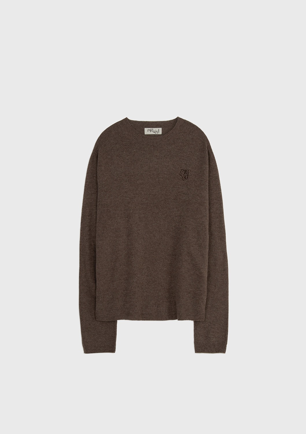 Cashmere Knit Pullover - Sepia Brown