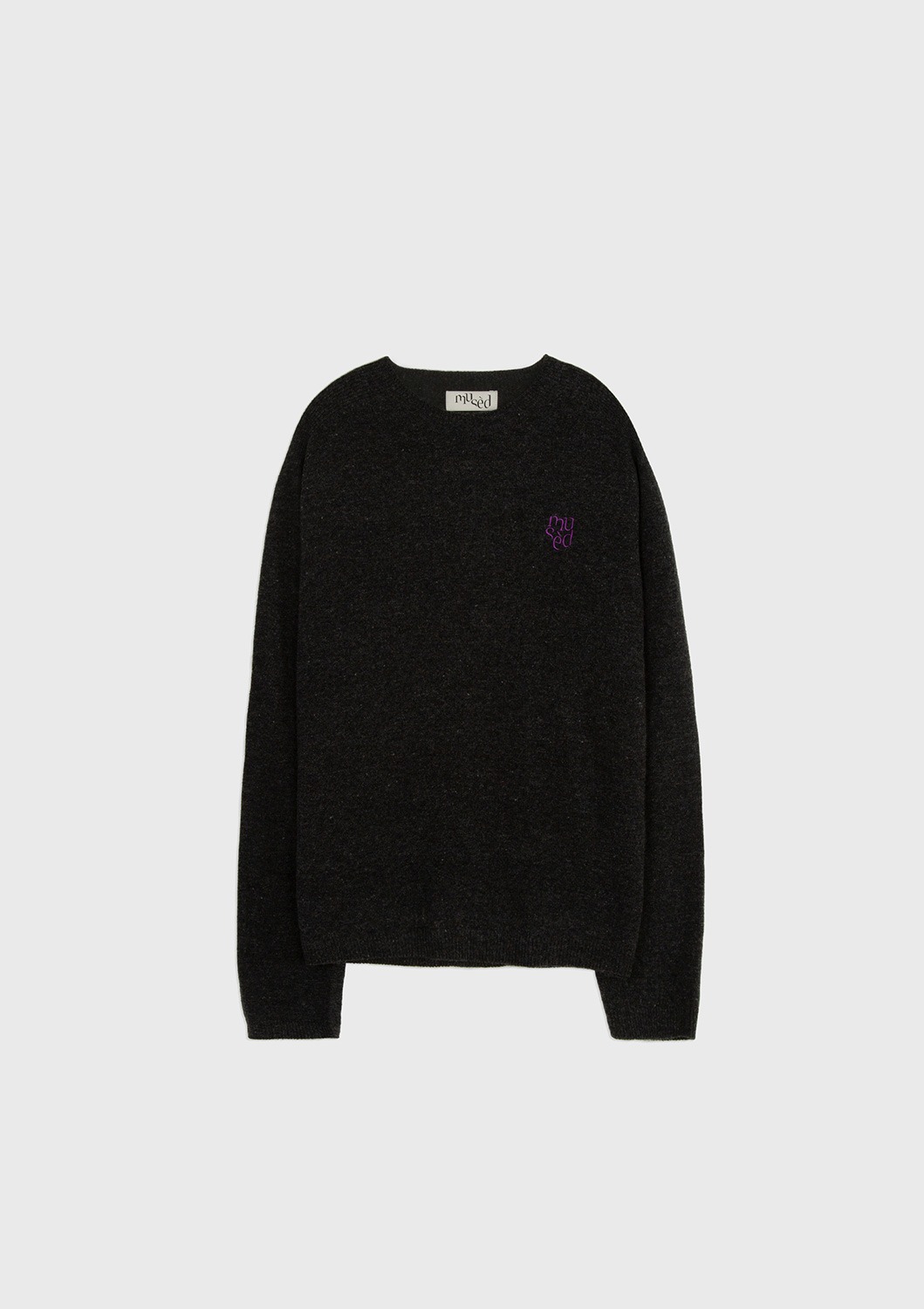 Cashmere Knit Pullover - Charcoal