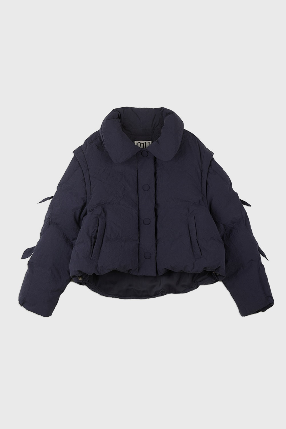 Mused Detachable Down Puffer - Navy