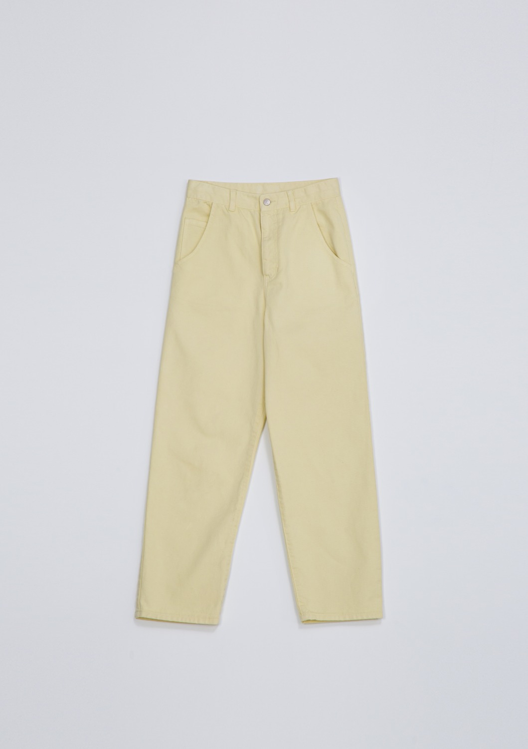 [End Sale]Garment Dyed Highrise Jean - Lemon Cotton