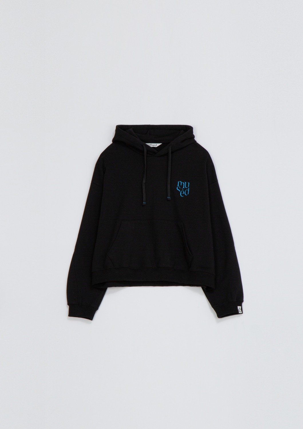 Mused Logo Hood Sweatshirt -Black