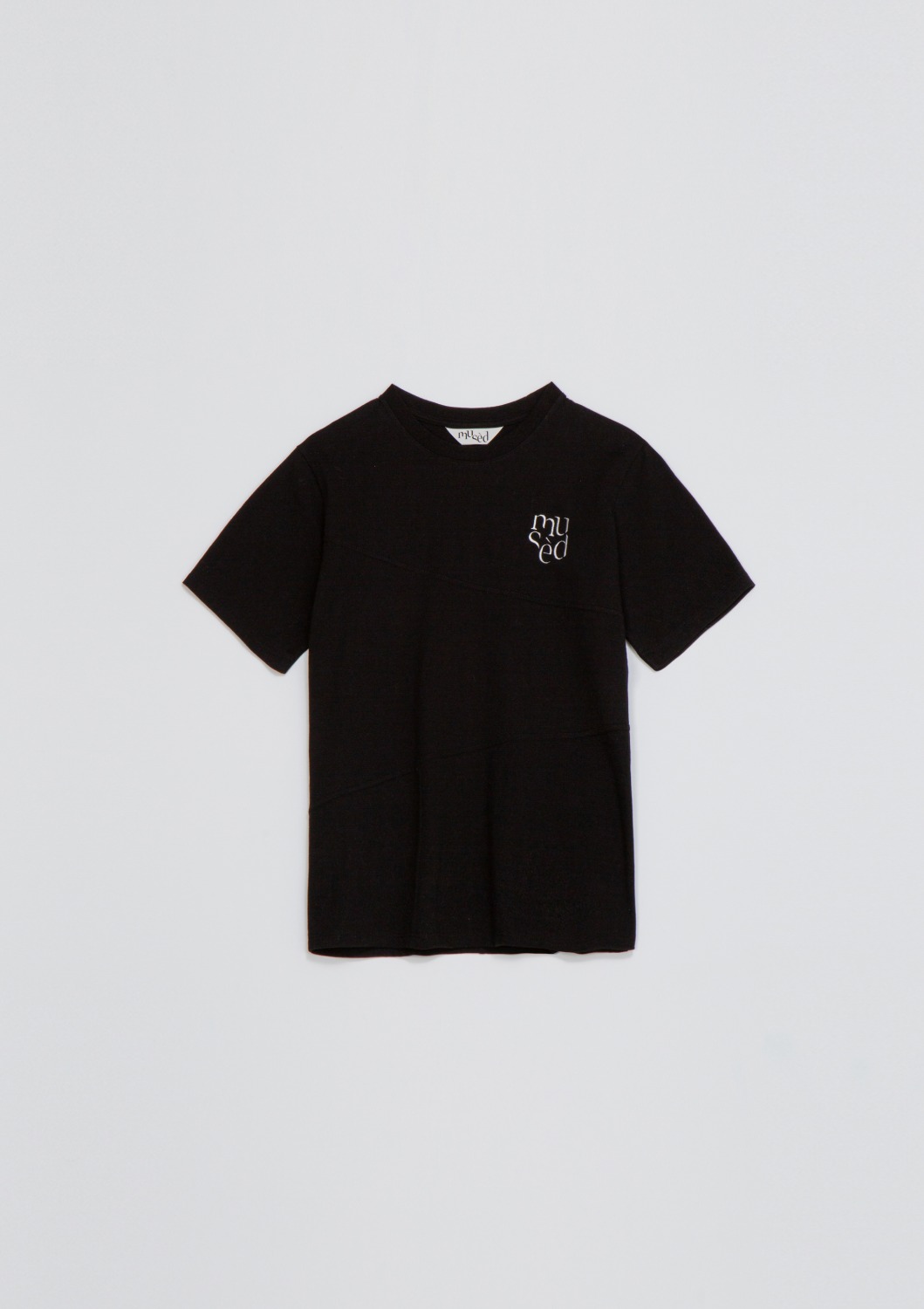 [End Sale][1차 리오더]Mused Seamline T-shirt - Black