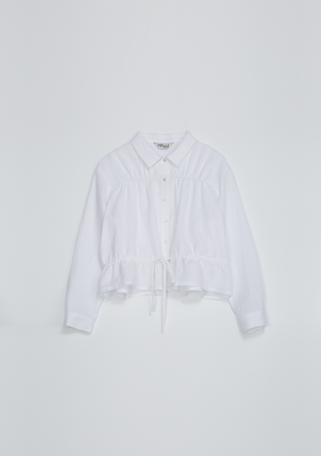 [End Sale]Bien Shirt Jacket - Optic White Linen