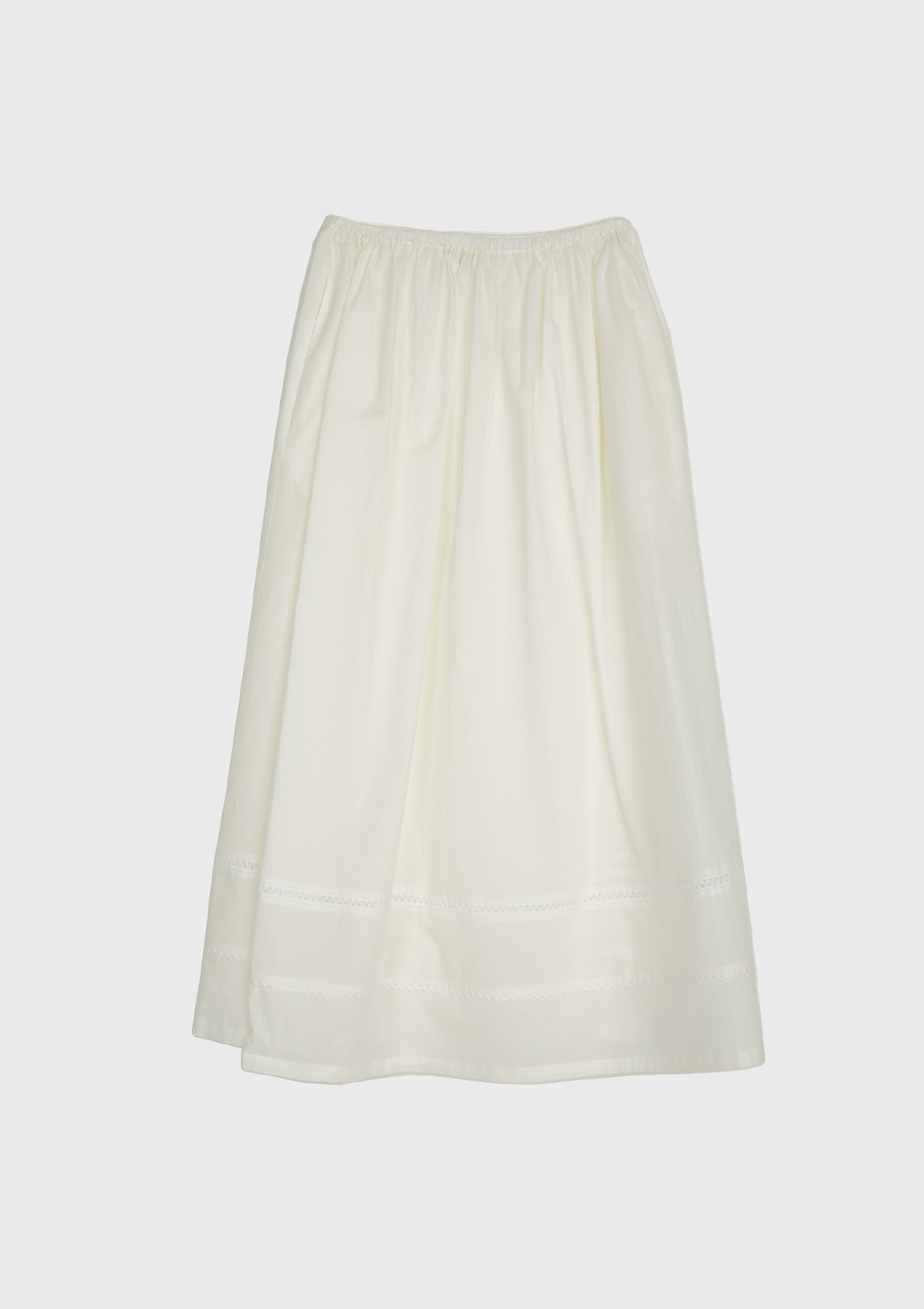 Le Midi Full Skirt - White