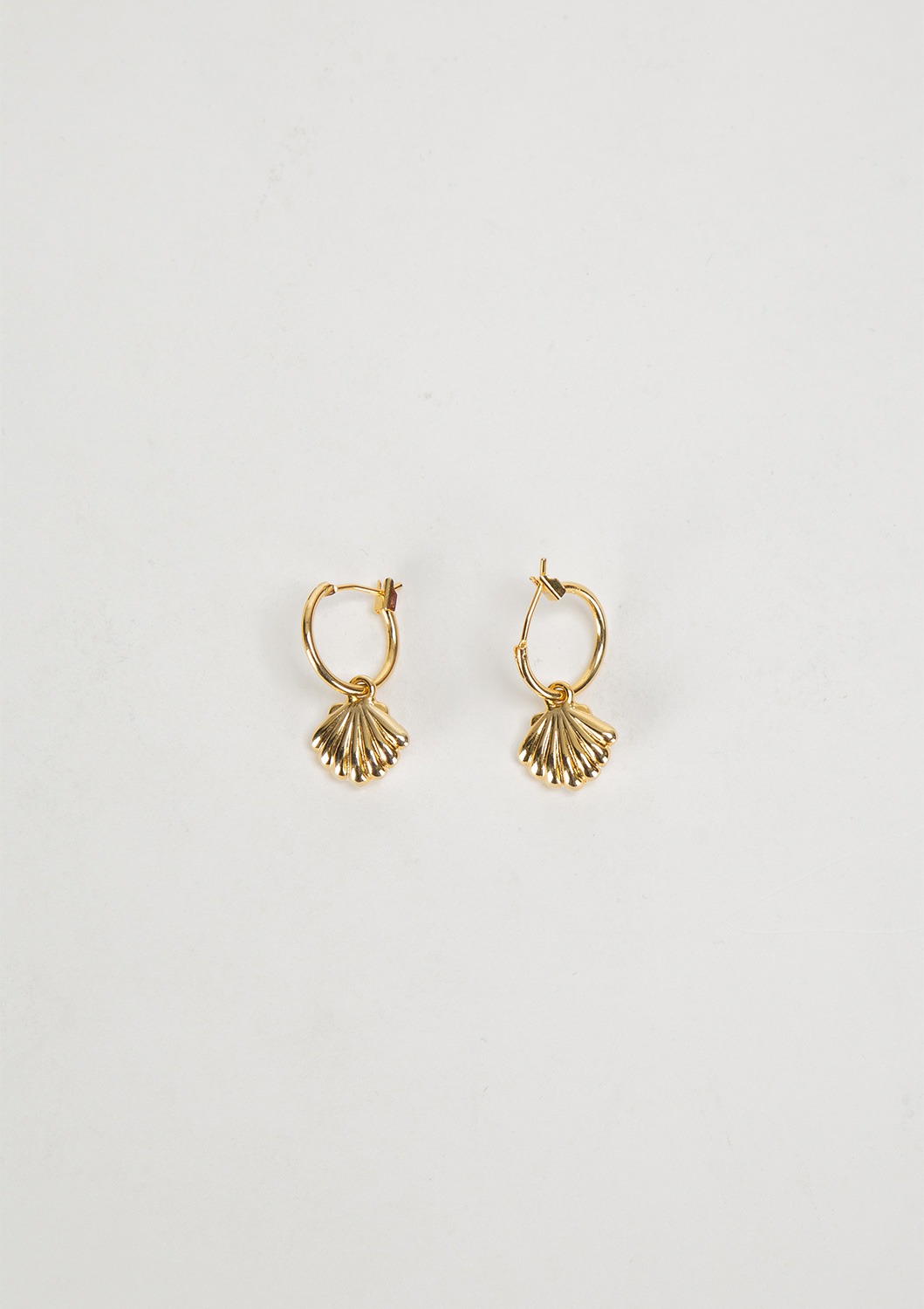 Seashell 3-way Earrings - plated 18K gold
