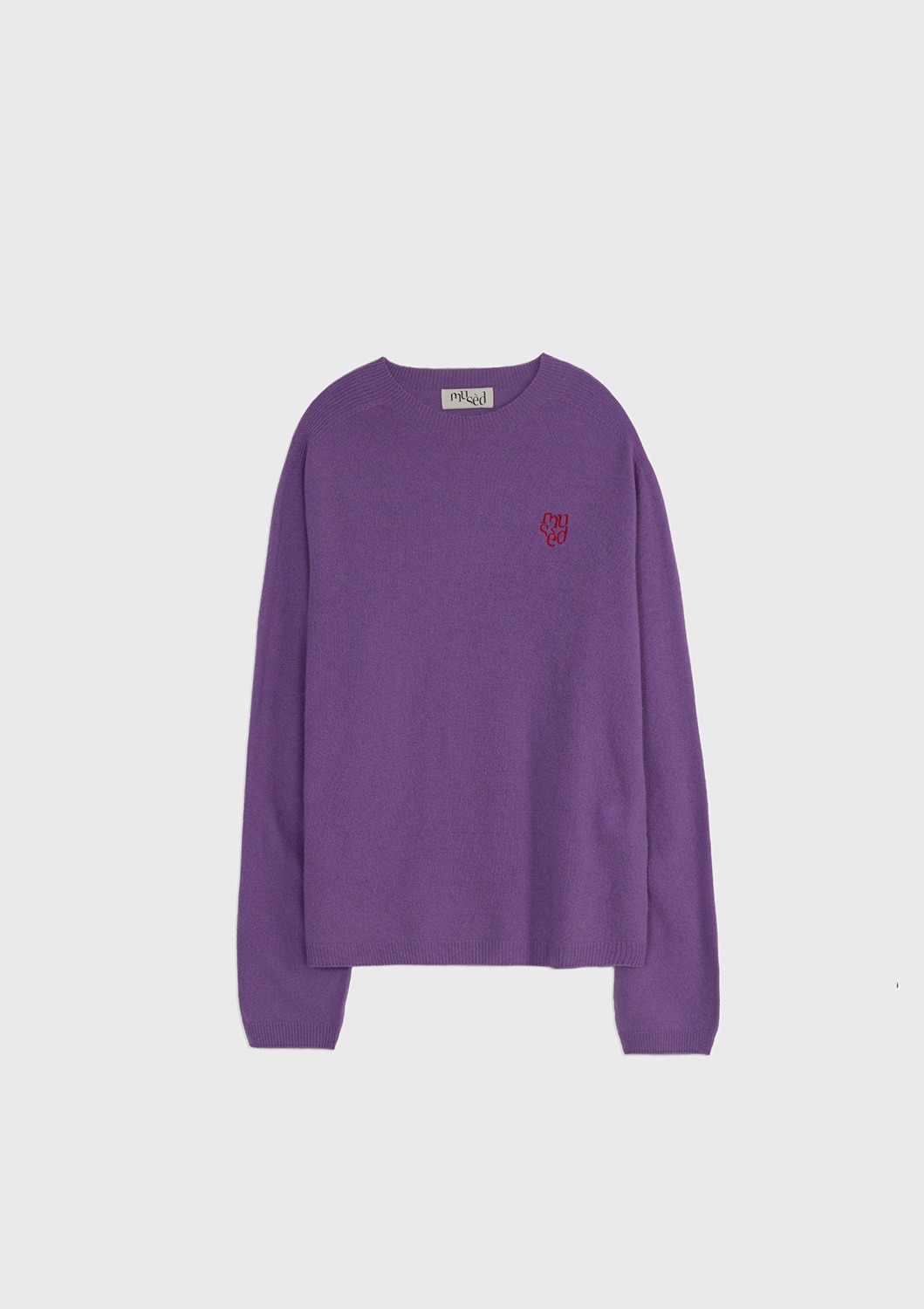 Cashmere Knit Pullover - Purple