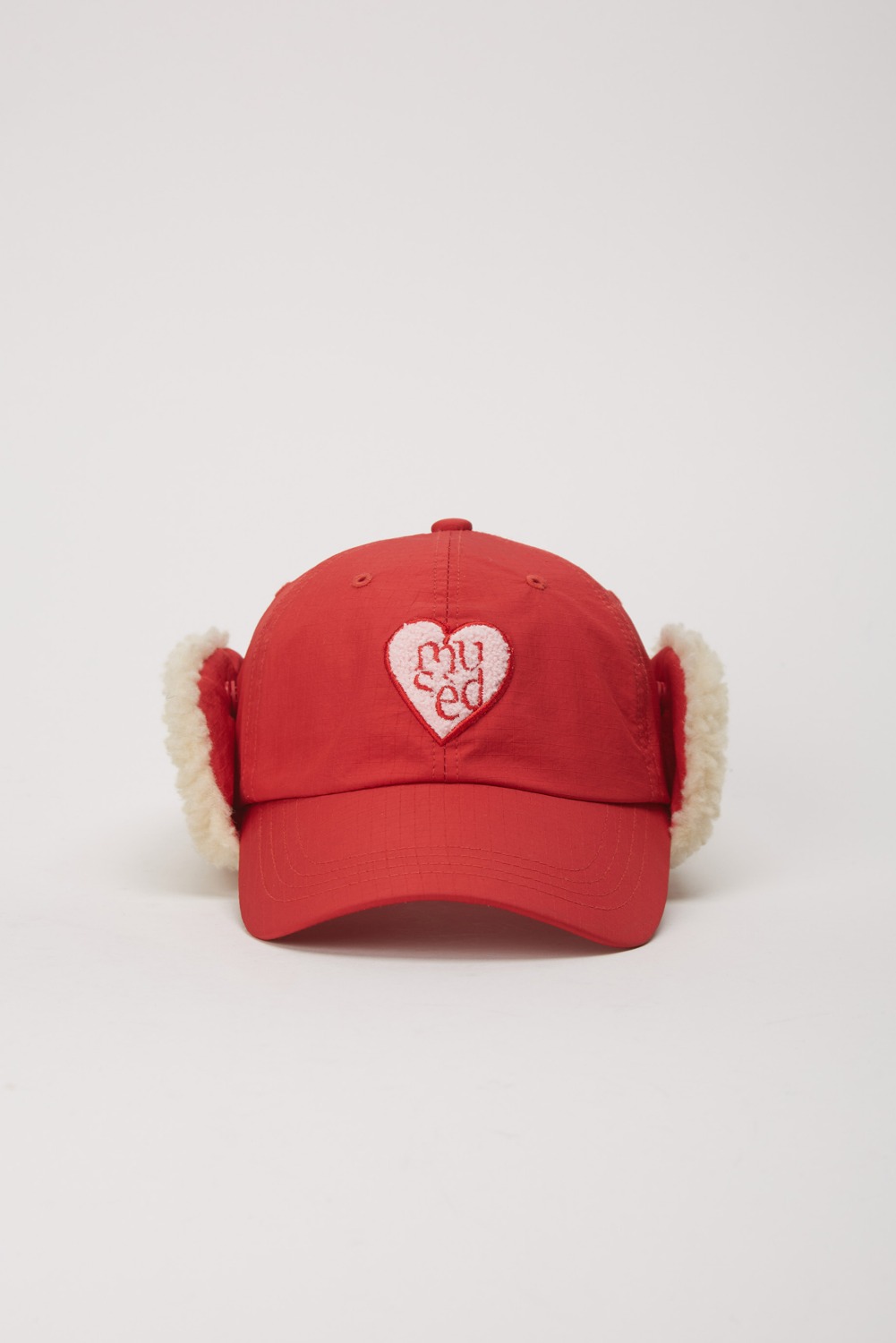 [예약배송 10/4] Mused Logo Ear Flap Cap - Red