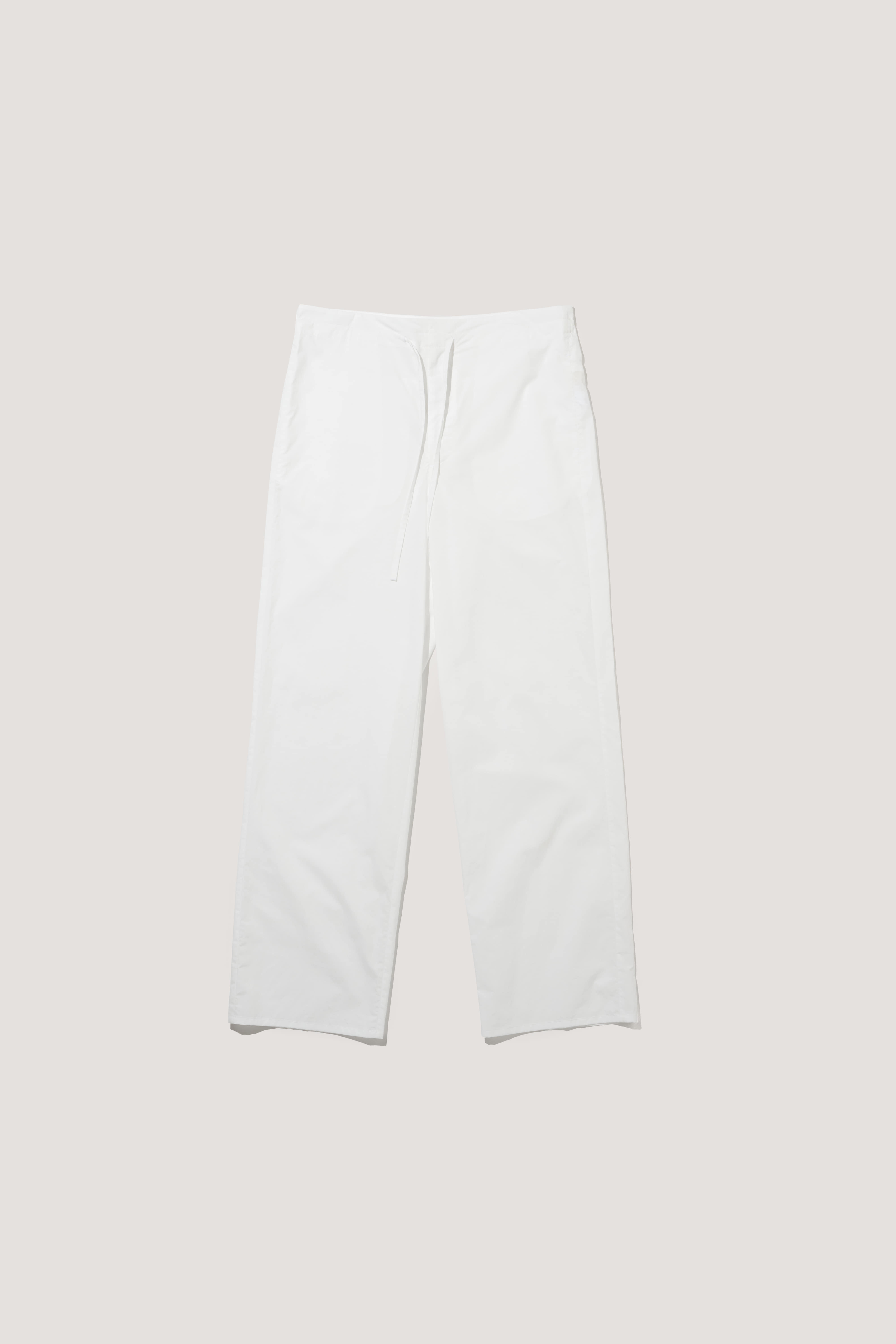 Strap Cotton Pants [white]